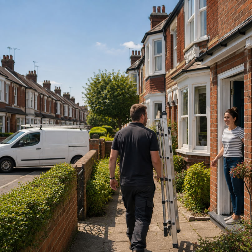 Roof servicing and an inspection on a UK property